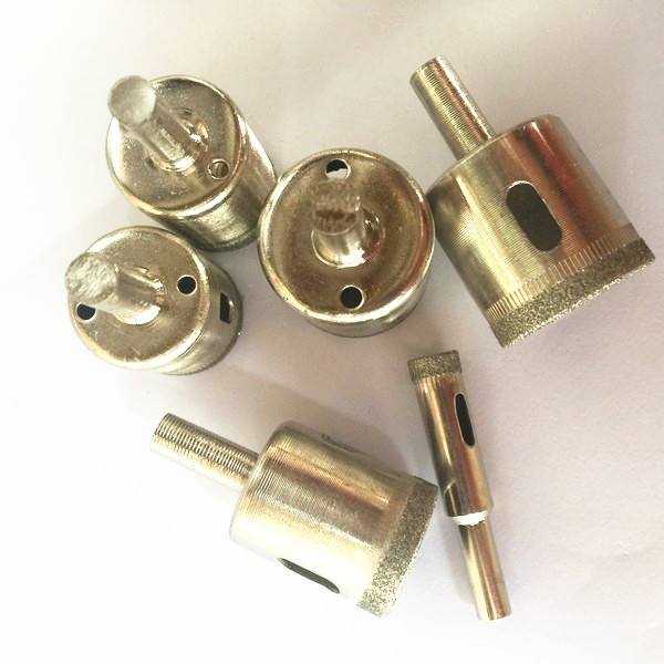 Diamond Electroplated Shank Core Drill Bits for Glass Tiles