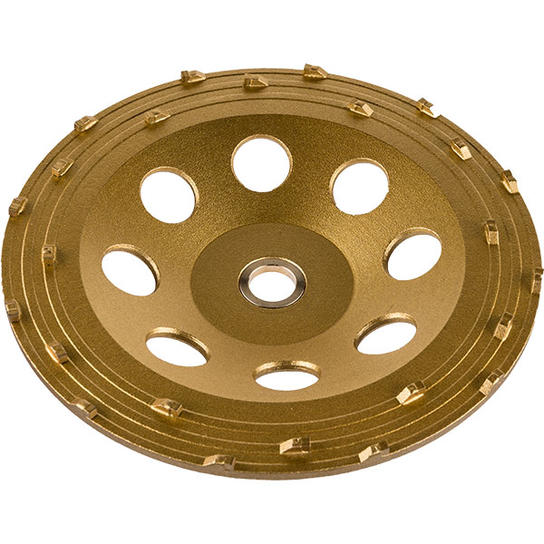 PCDW-724 Gold PCD Cup Wheel with 24 Segments for Epoxy Glue Removing