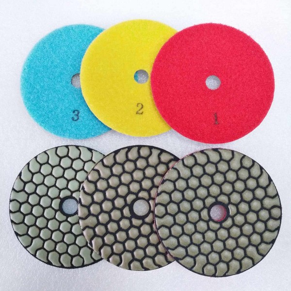 SPP-D3S 3 Steps Dry Polishing Pads in 100mm Size